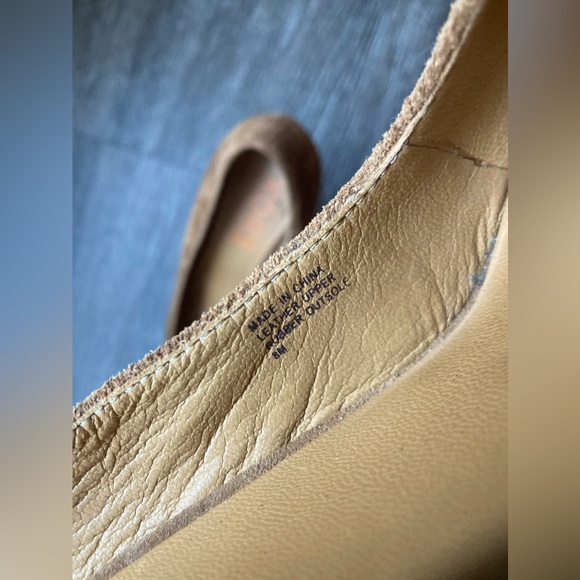 Michael Kors heels.GUC SIZE 8. Tan suede leather wedges - Picture 5 of 5